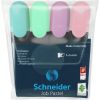 Pochette de 4 Surligneurs Schneider - couleurs pastel