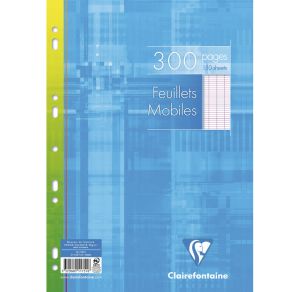 Feuilles Simples Clairefontaine - A4 - 300 pages - Séyès - blanc