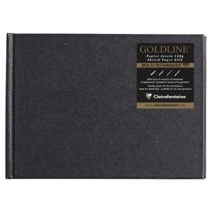 Carnet de Dessin Goldline Clairefontaine - 128 pages - 10,5x14,8cm - 140g