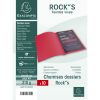 10 Chemises Dossiers Exacompta Rock's - 210g - 24x32 cm - gris