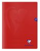 Cahier Clairefontaine Mimesys - 24x32 cm - 140 pages - petits carreaux - rouge