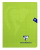 Cahier Clairefontaine Mimesys - 17x22 cm - 96 pages - petits carreaux - vert