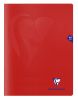 Cahier Clairefontaine Mimesys - 24x32 cm - 48 pages - petits carreaux - rouge