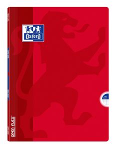 Cahier Oxford open flex - 24x32 cm - 140 pages - Séyès - rouge