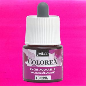 Flacon d'Encre Colorex Pébéo - 45ml - Carmin