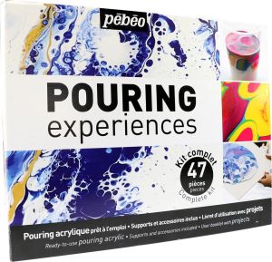 Kit d'Acrylic Pouring Expériences Pébéo - 47 pièces
