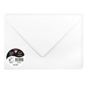 20 Enveloppes Pollen Clairefontaine - 162x229 mm - blanc
