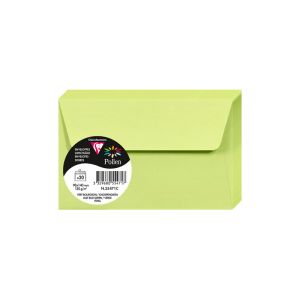 20 Enveloppes Pollen Clairefontaine - 90x140 mm - vert bourgeon
