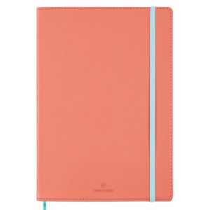 Carnet Carmen Oberthur - A5 14,8x21 cm - corail - ligné