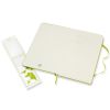 Carnet Moleskine Rigide - 13x21 cm - Pages blanches - Citron vert