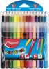 12 Feutres + 15 Crayons de Couleur Maped color pep's