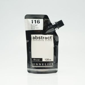 Peinture Acrylique Abstract Sennelier - 120ml - blanc de titane