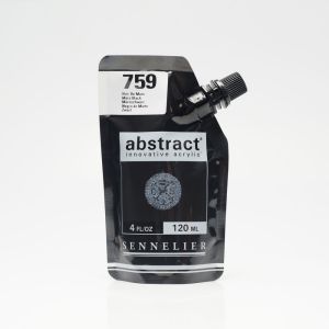 Peinture Acrylique Abstract Sennelier - 120ml - noir de mars