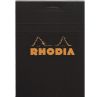 Bloc-Notes Rhodia black n°13 - 10,5x14,8 cm - 80 feuilles - petits carreaux