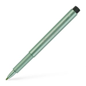 Feutre Pitt Artist Pens Faber-Castell - 1,5 mm - vert métallique