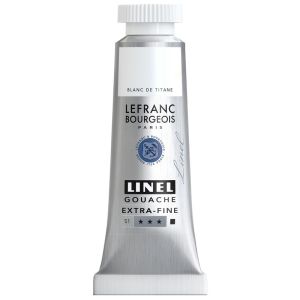 Gouache Extra-Fine Lefranc-Bourgeois - 14ml - blanc de titane