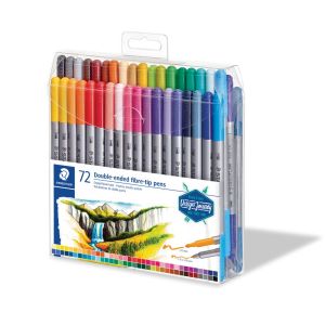 72 feutres Staedtler double pointes