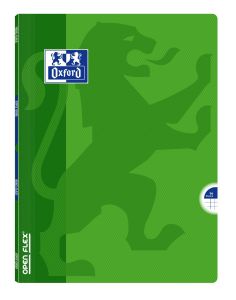 Cahier Oxford open flex - 24x32 cm - 96 pages - petits carreaux - vert