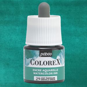 Flacon d'Encre Colorex Pébéo - 45ml - Vert émeraude