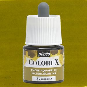 Flacon d'Encre Colorex Pébéo - 45ml - Greengold