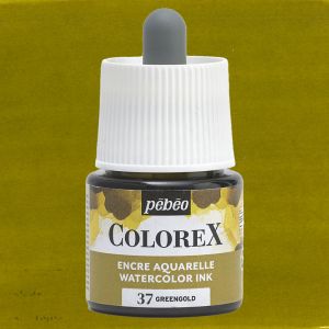 Flacon d'Encre Colorex Pébéo - 45ml - Greengold