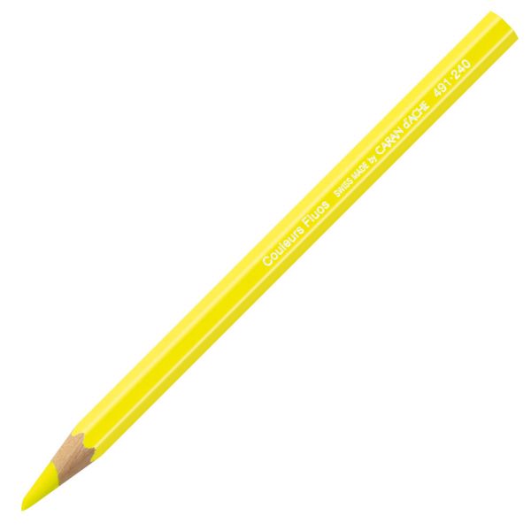 Stylo Bille De Prestige Caran D'Ache 849 - Couleur Jaune Fluo, Neuf De Stock (sans Emballage) - Réf. MX594A