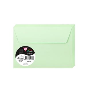 20 Enveloppes Pollen Clairefontaine - 114x162 mm - vert