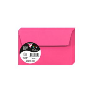 20 Enveloppes Pollen Clairefontaine - 90x140 mm - rose fuchsia