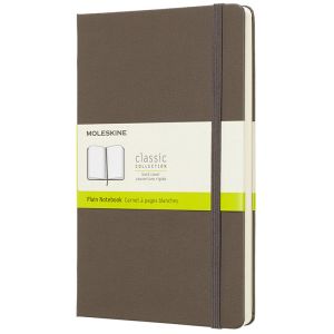 Carnet Moleskine Rigide - 13x21 cm - Pages blanches - Chataîgne