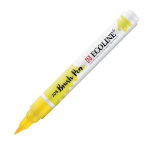 Feutre Pinceau Ecoline Royal Talens - jaune citron (primaire)