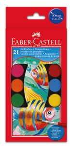Boîte de 21 pastilles de Gouache Faber-Castell