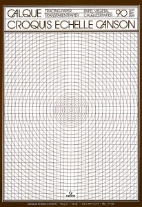 Bloc Papier Calque Canson croquis échelle - A4 - 50 feuilles - 90g