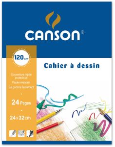 Cahier Dessin Canson - 24x32 cm - 120g - 24 pages