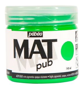 Peinture Acrylique Mat Pub Pébéo - 140 ml - Vert lumière