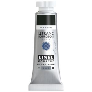 Gouache Extra-Fine Lefranc-Bourgeois - 14ml - noir d'ivoire