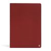2 Cahiers Papier Pierre Karst - Souple - 14,8x21 cm - Bordeaux - Ligné + Pages blanches