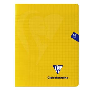 Cahier Clairefontaine Mimesys - 17x22 cm - 96 pages - Séyès - jaune