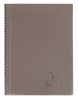 Cahier Clairefontaine Koverbook - A4 - 160 pages  Sys - gris