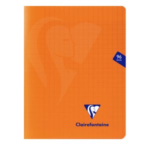 Cahier Clairefontaine Mimesys - 17x22 cm - 96 pages - Séyès - orange