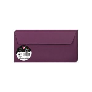 20 Enveloppes Pollen Clairefontaine - 110x220 mm - cassis