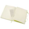 Carnet Moleskine Rigide - 19x25 cm - Ligné - Vert citron