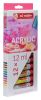 Set 12 Tubes de Peinture Acrylique Royal Talens - 12x12 ml