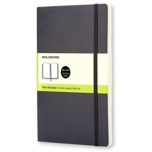 Carnet Moleskine Souple - 13x21 cm - Pages blanches - Noir