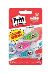 3 Rollers de Correction Pritt micro - 3x6 m