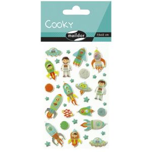 Stickers Cooky Maildor - fusées spatiales