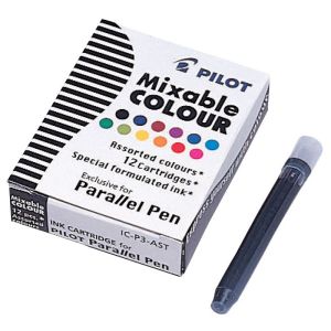 Boîte de 12 Cartouches Parallel Pen Pilot - multicolore