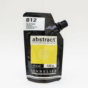 Peinture Acrylique Abstract Sennelier - 120ml - vert jaune olive