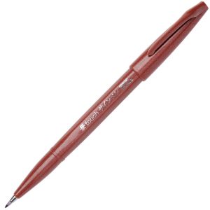Feutre Pinceau Brush Sign Pen Pentel - marron