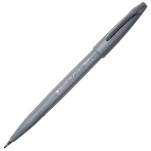 Feutre Pinceau Brush Sign Pen Pentel - gris