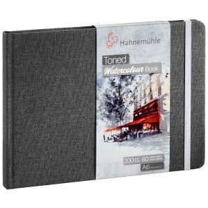 Carnet Aquarelle Hahnemühle - A6 - gris - 200 g